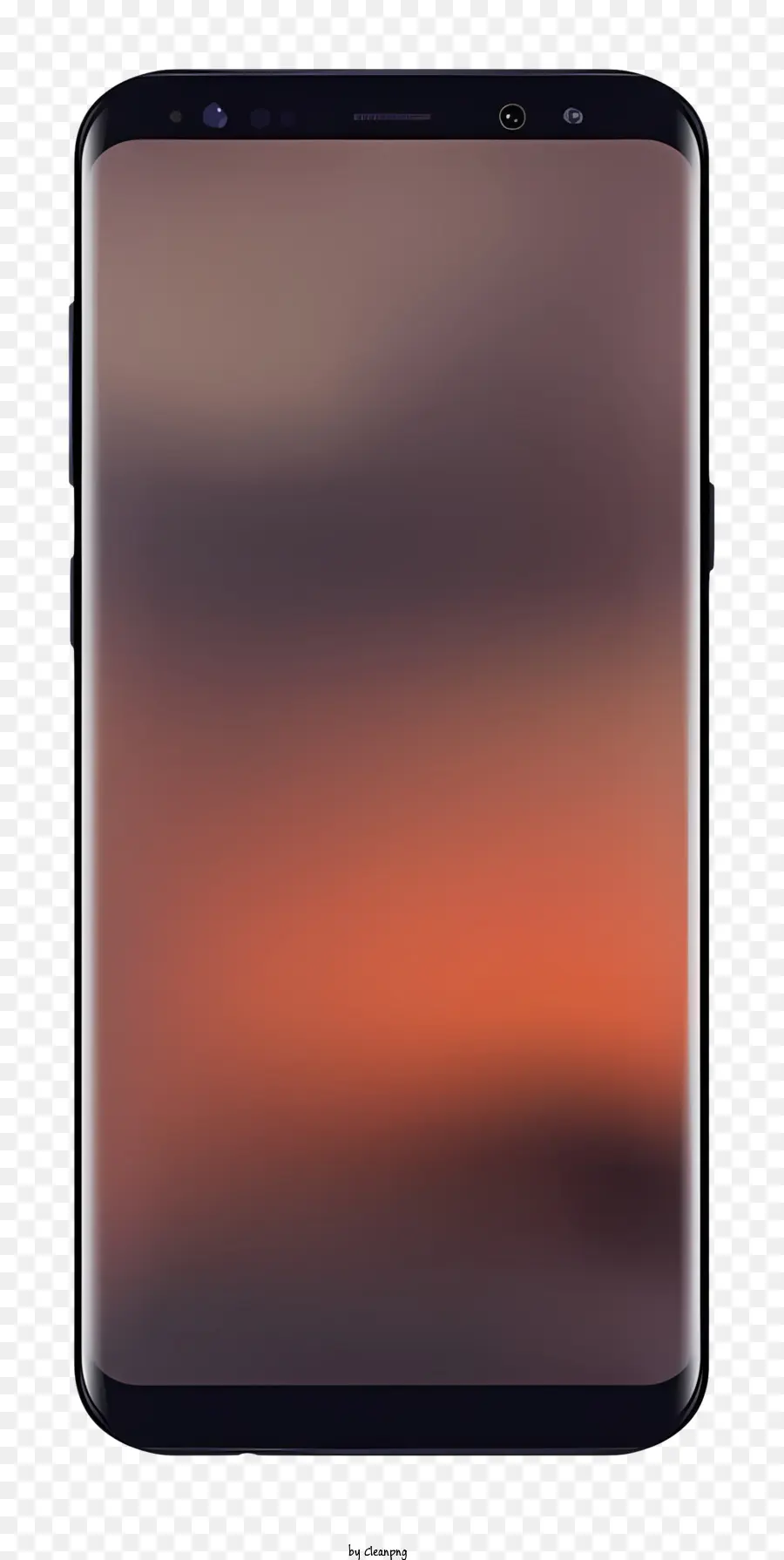 Samsung Galaxy S8，Noir Smartphone PNG