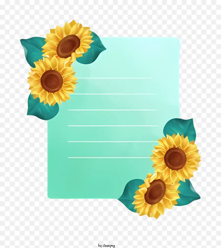 Tournesols，Style Caricatural PNG