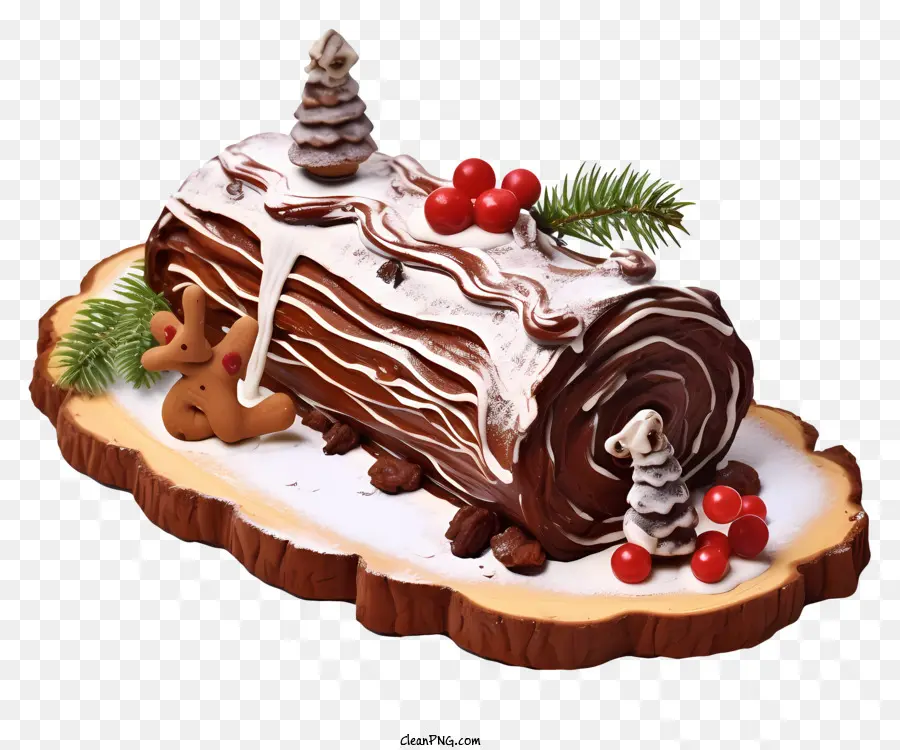 Gâteau Au Chocolat，Le Dessert De Noël PNG
