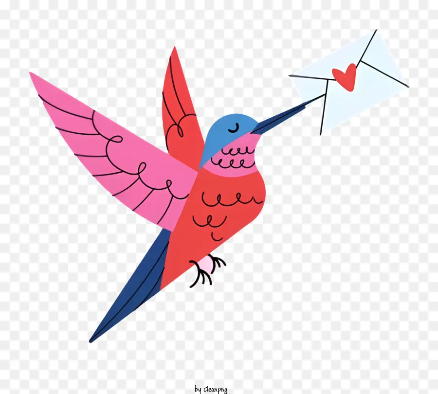 Colibri，Oiseau Avec Lettre PNG