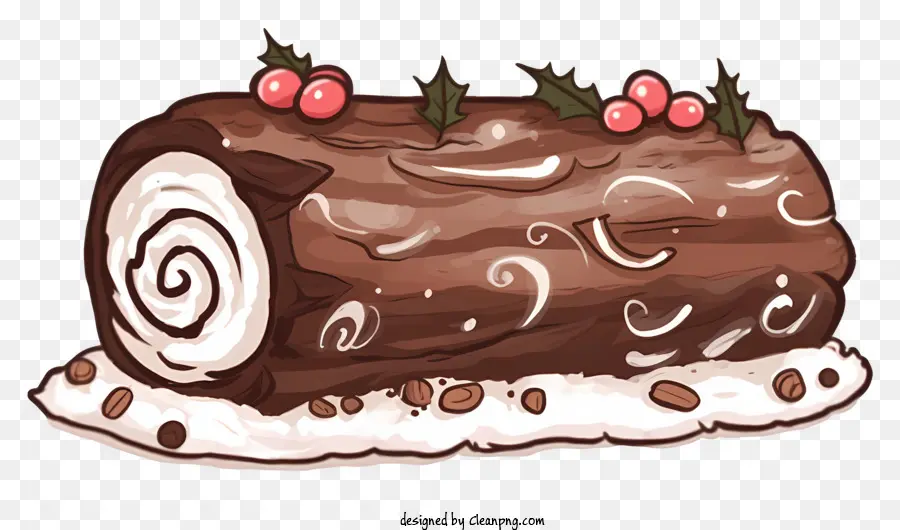 Gâteau Au Chocolat，Rouler Le Gâteau PNG
