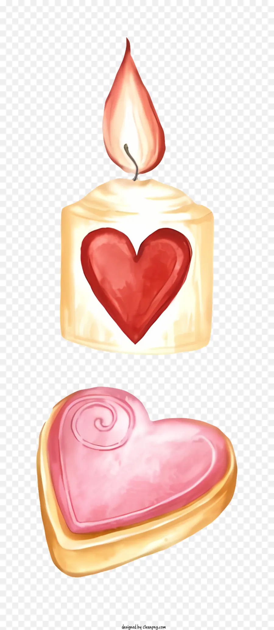 Bonbons En Forme De Coeur，Bonbons Roses Et Rouges PNG