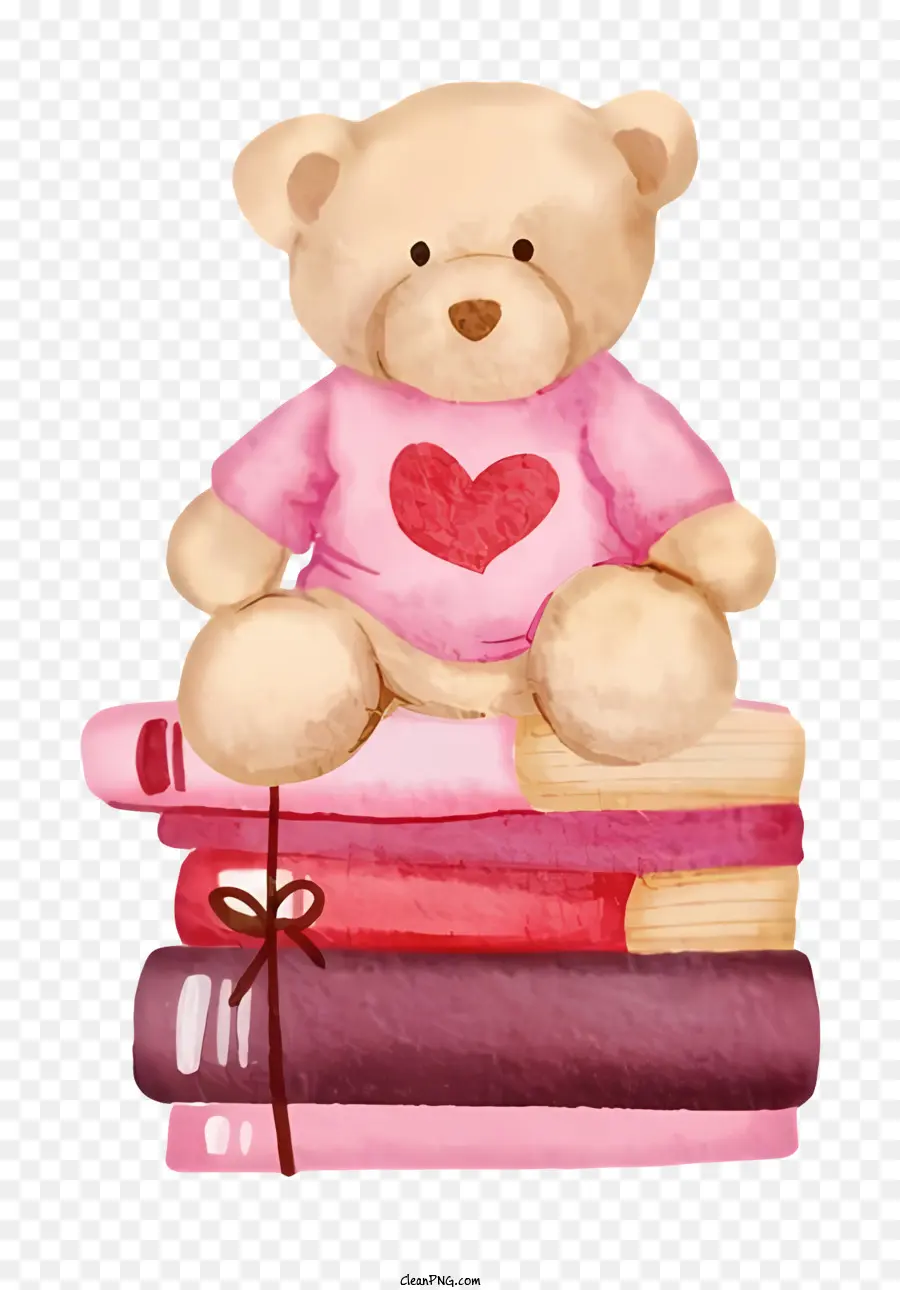 Nounours，Pile De Livres PNG