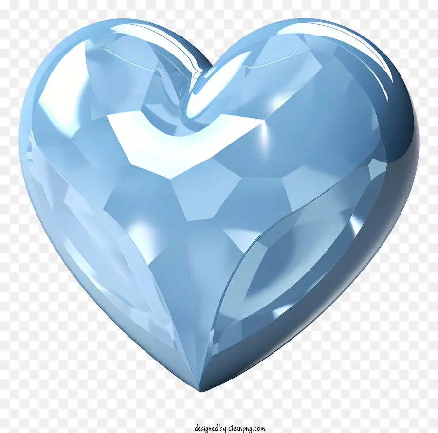 Cristal Bleu，Coeur Bleu PNG