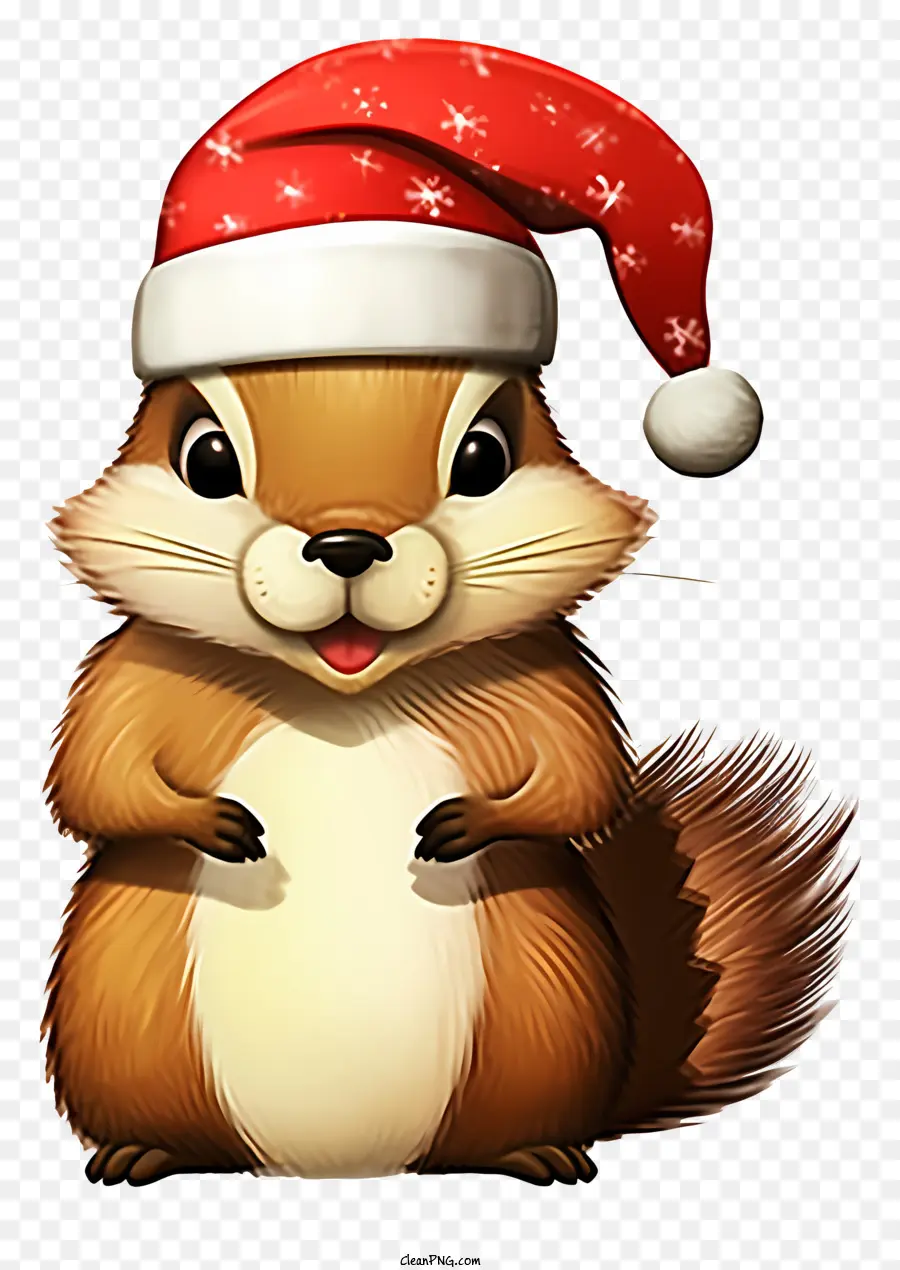 écureuil Mignon，écureuil Du Père Noël PNG