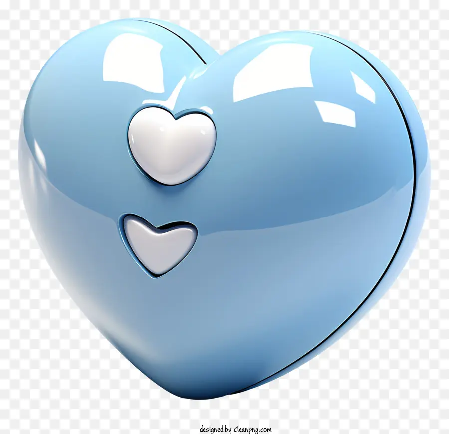 Coeur Bleu，Symbole D'amour PNG