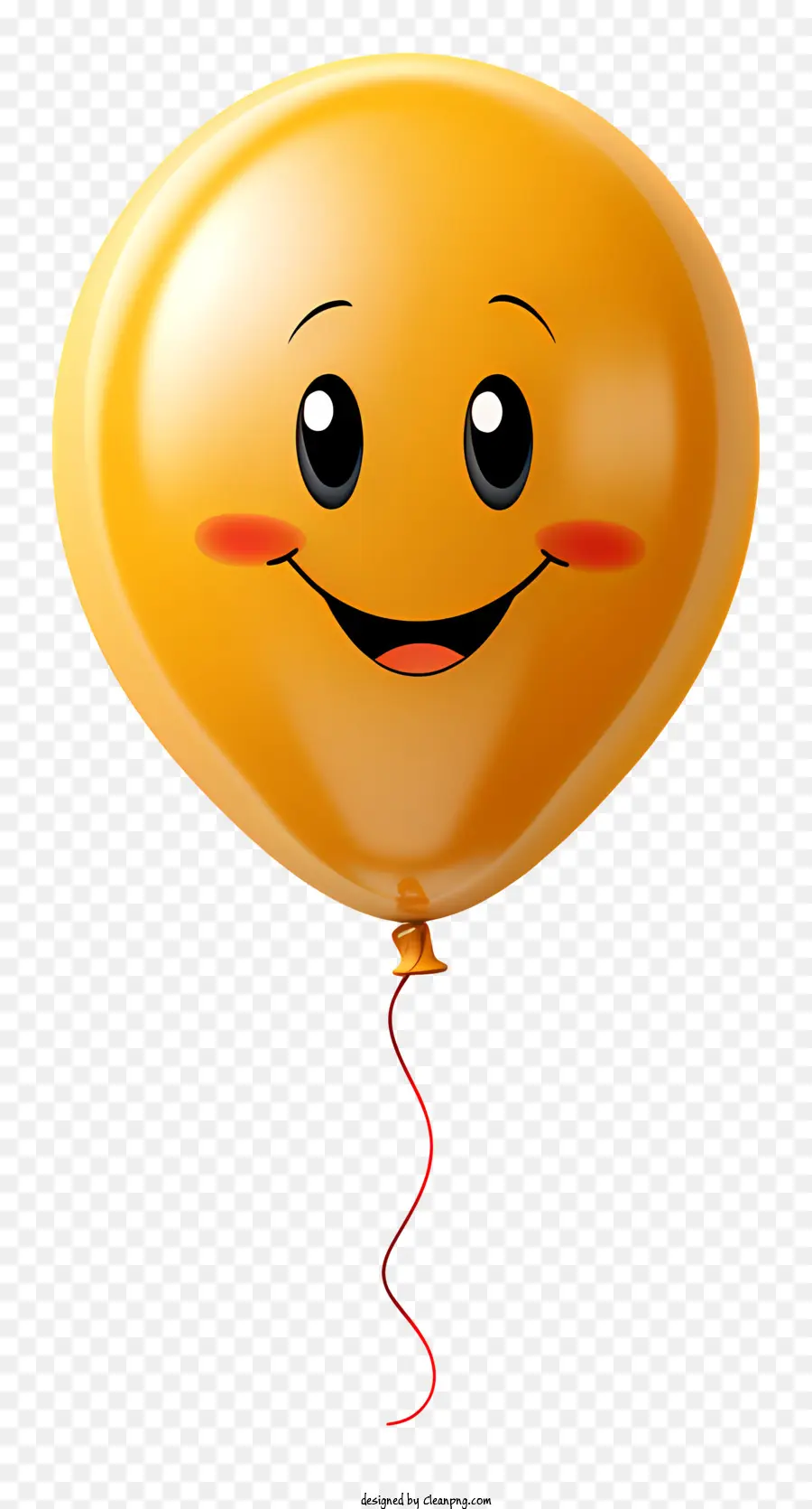 Ballon Jaune，Visage Souriant PNG