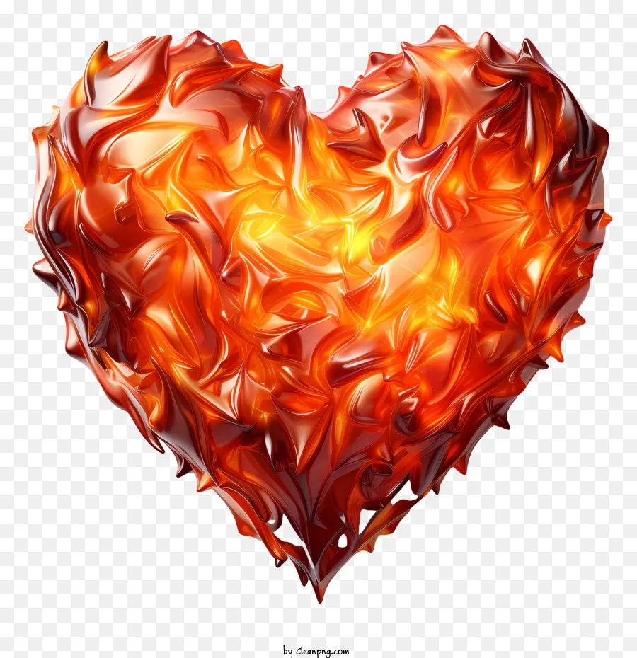 Coeur De Feu，Coeur Enflammé PNG