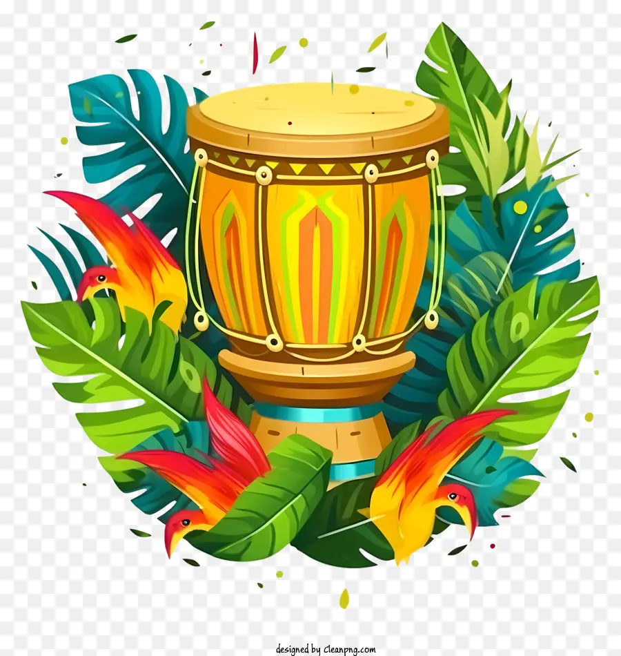 Conga，Feuilles Tropicales PNG