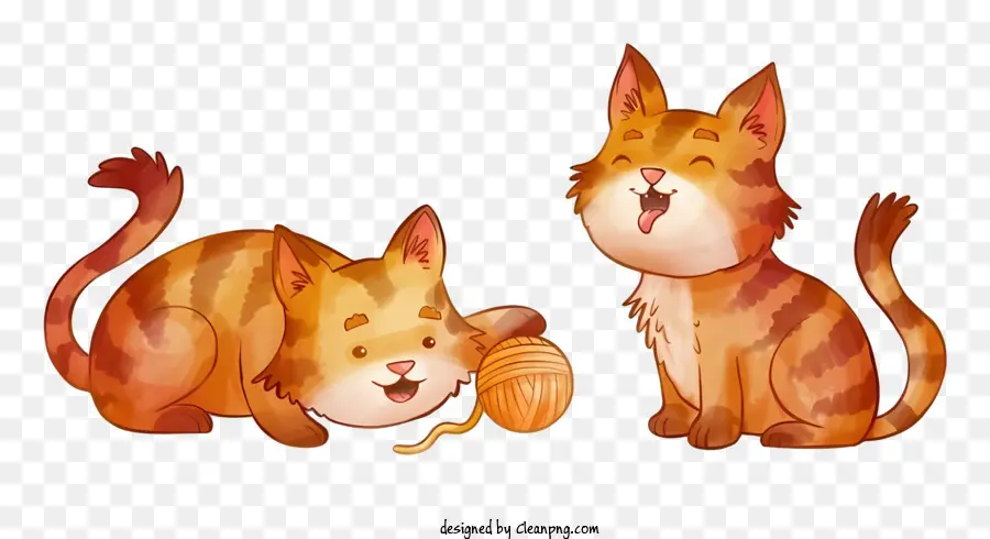 Les Chats，Chat De Langue PNG