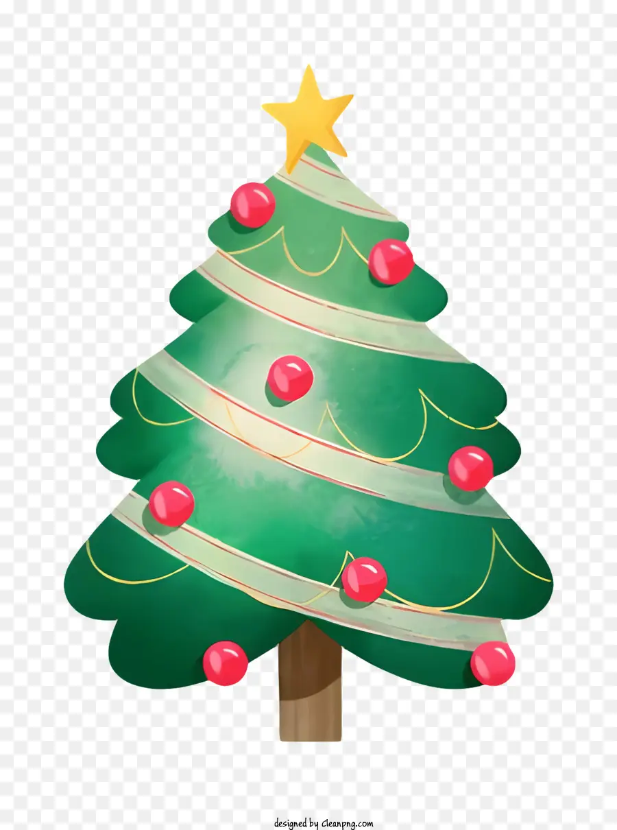 Arbre De Noël，Étoile PNG