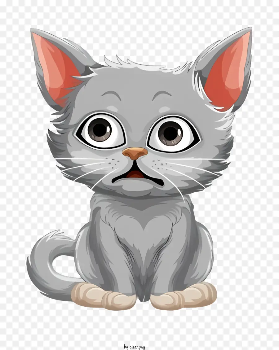 Chaton，Gris PNG