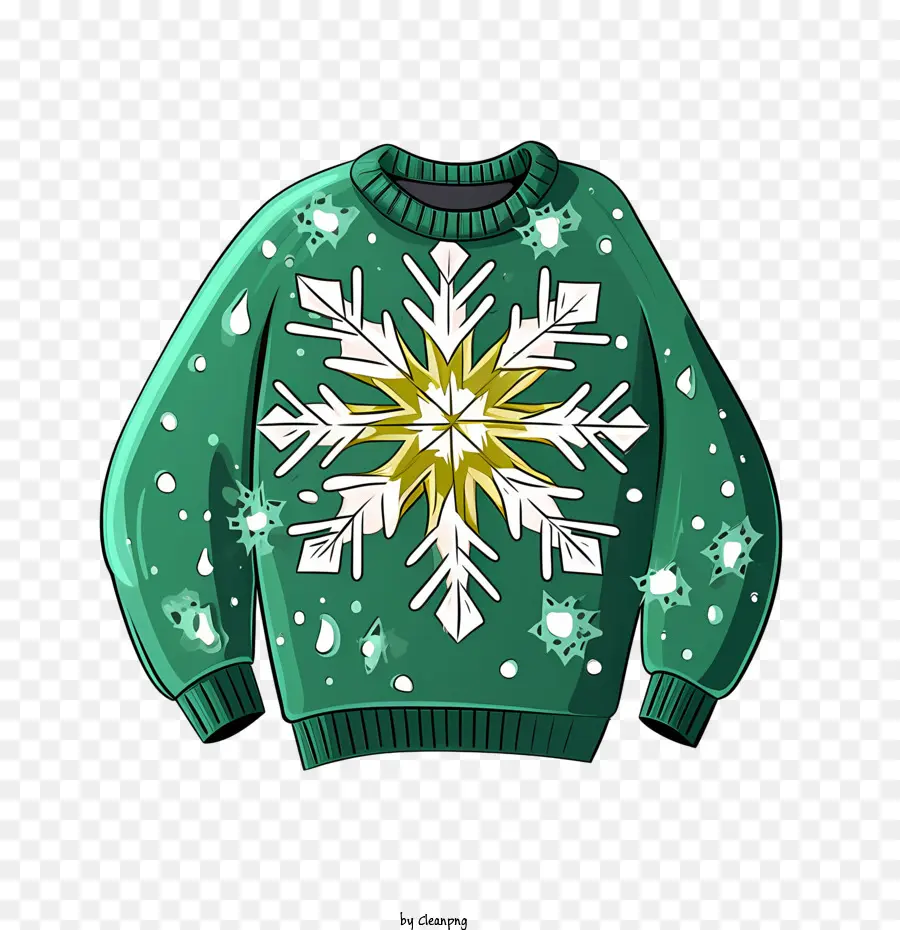 Pull De Noël，Pull Vert PNG