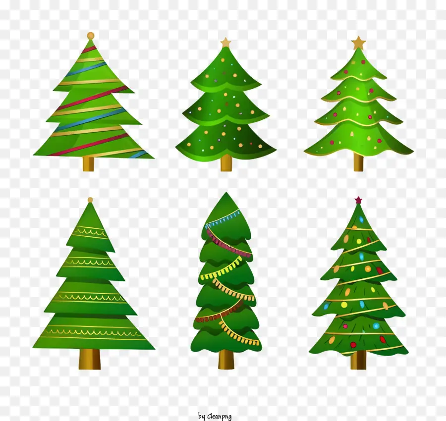 Les Arbres De Noël，Les Décorations De Noël PNG