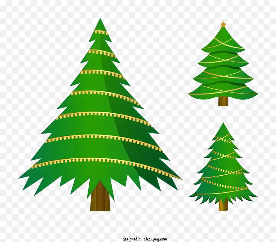 Arbres De Noël，Arbres Verts PNG