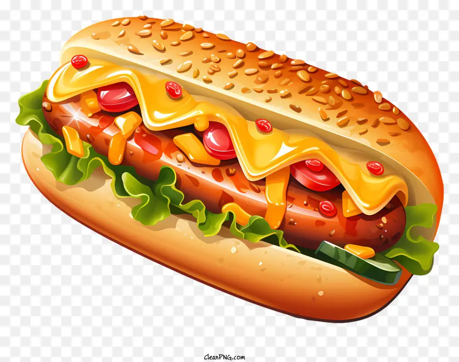 Hot Dog，Fromage PNG