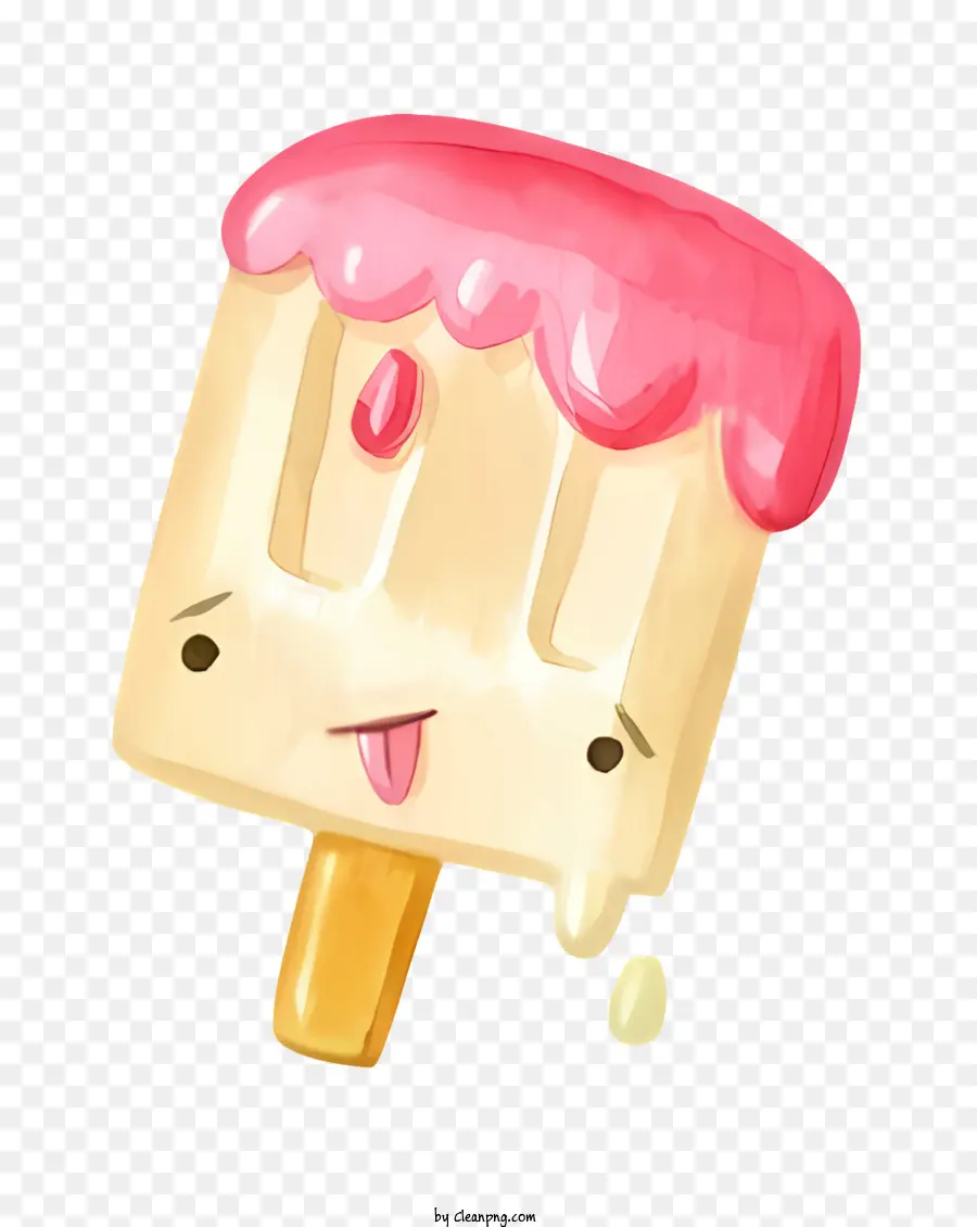 Personnage De Dessin Animé，Glace Fondante PNG