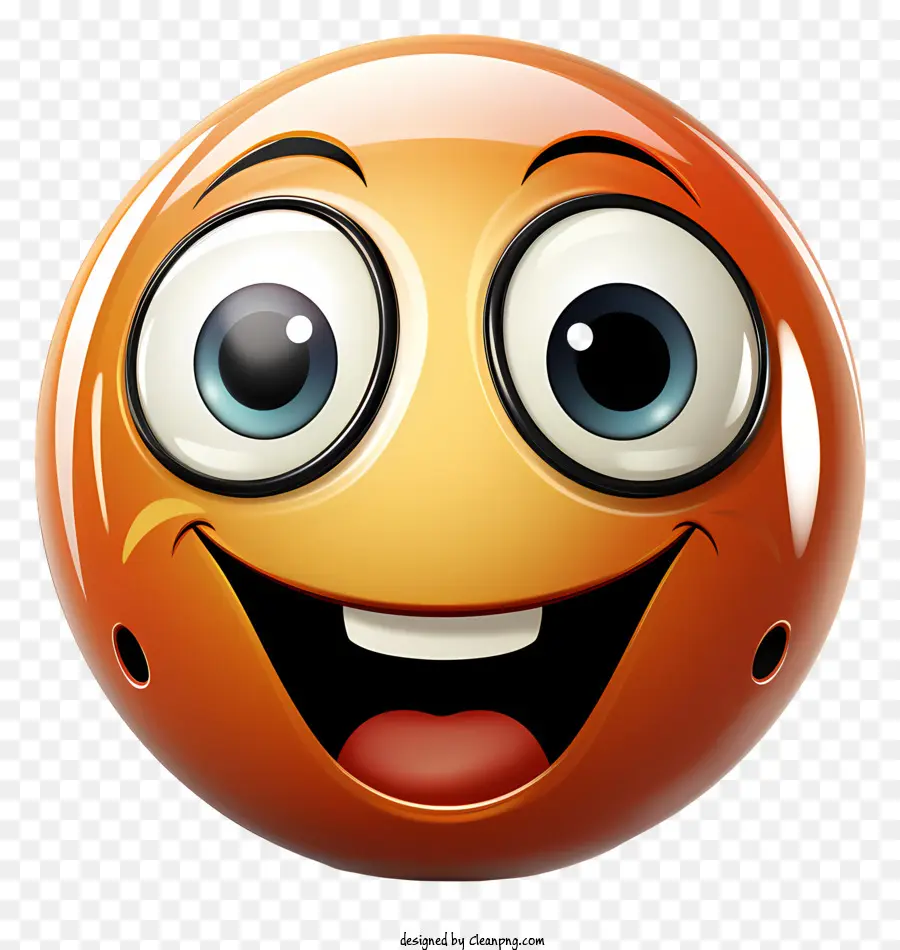 Visage Souriant，Smiley Orange PNG