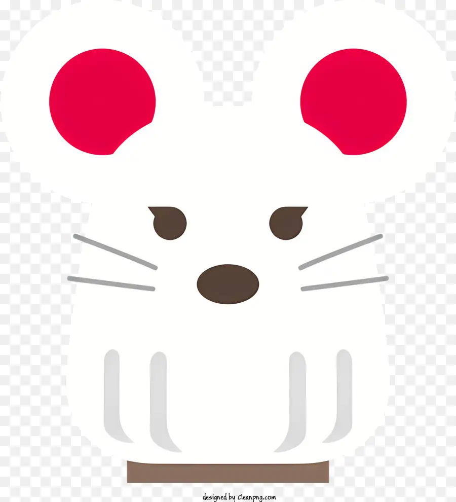 Mignon De La Souris，Souris Avec Nez Rose Et Oreilles PNG