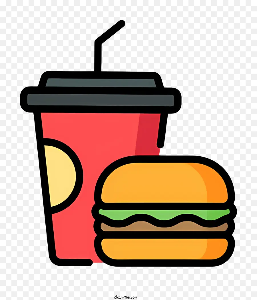 Hamburger，Burger Et Boisson PNG