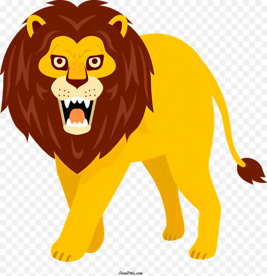 Lion，Lion De Dessin Animé PNG