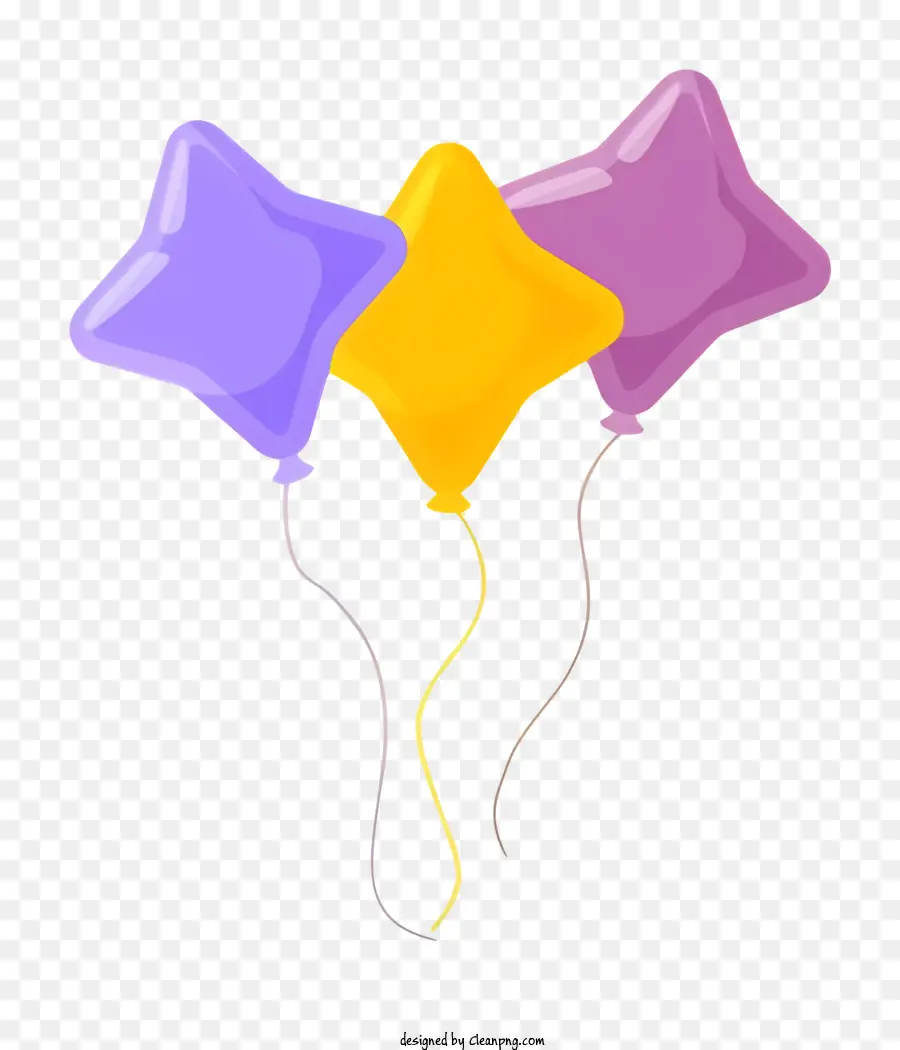 Ballons De Dessin Animé，Ballons étoiles PNG