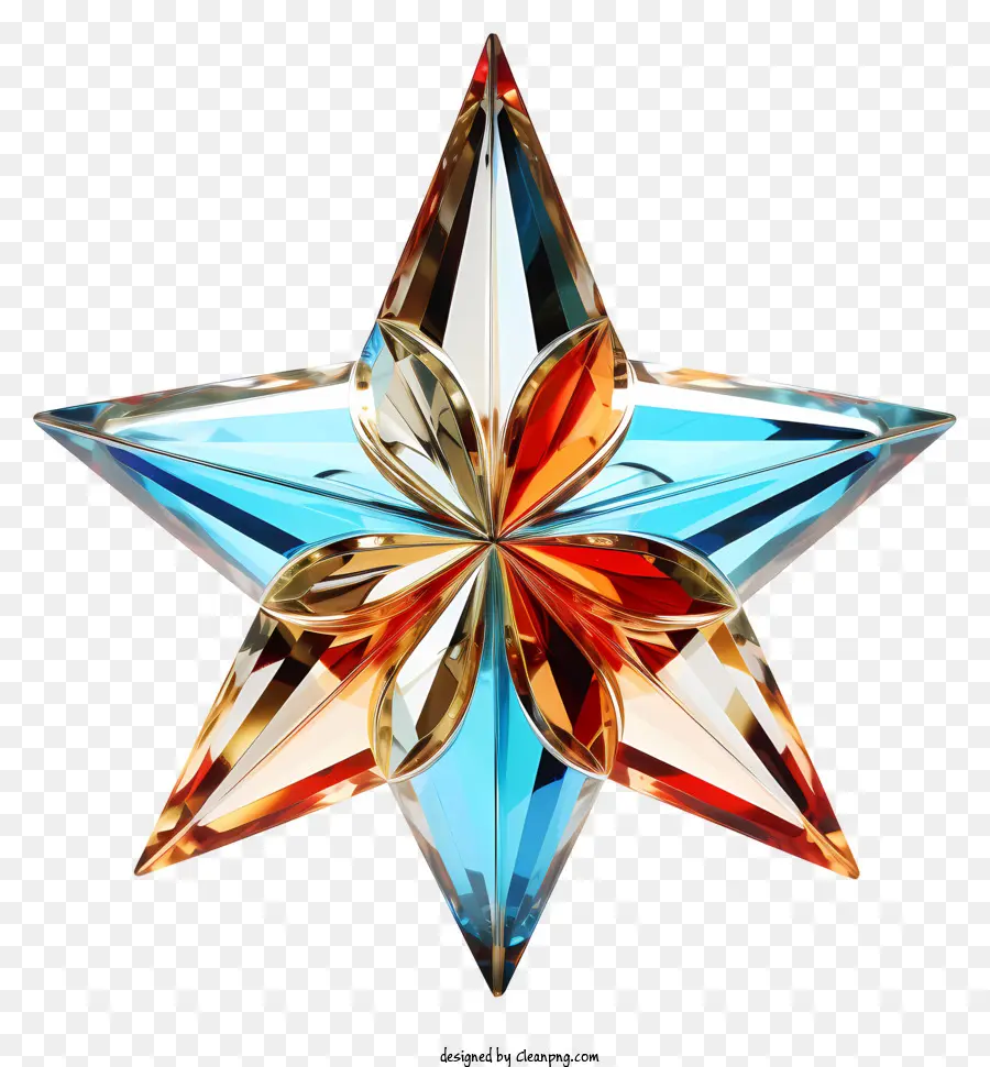 étoile De Verre，étoile Colorée PNG