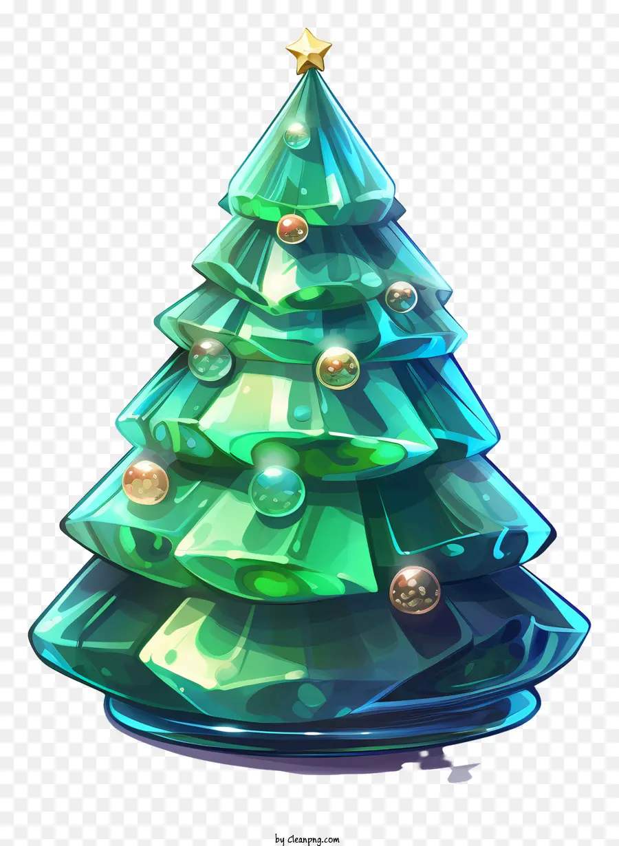 Arbre De Noël，Arbre De Noël En Vitrail PNG