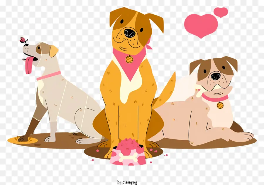 Chiens，Trois Chiens PNG