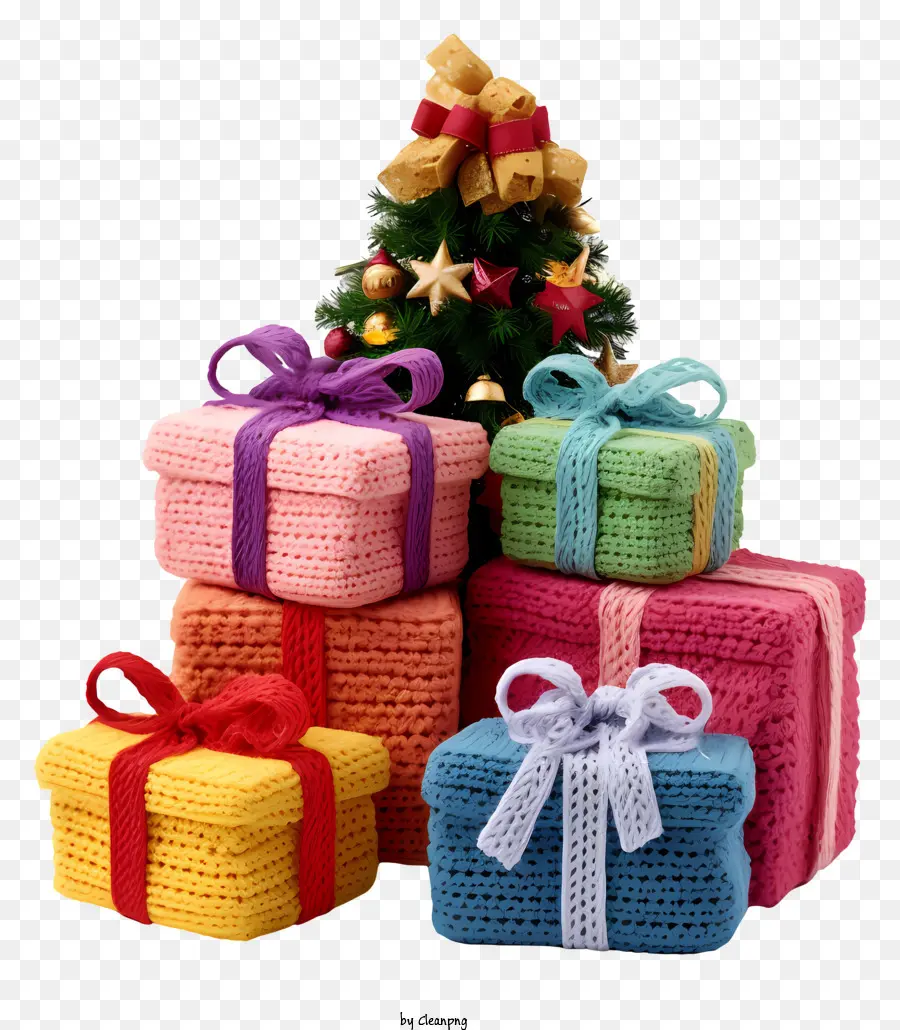 Boîtes Cadeau，Arbre De Noël PNG