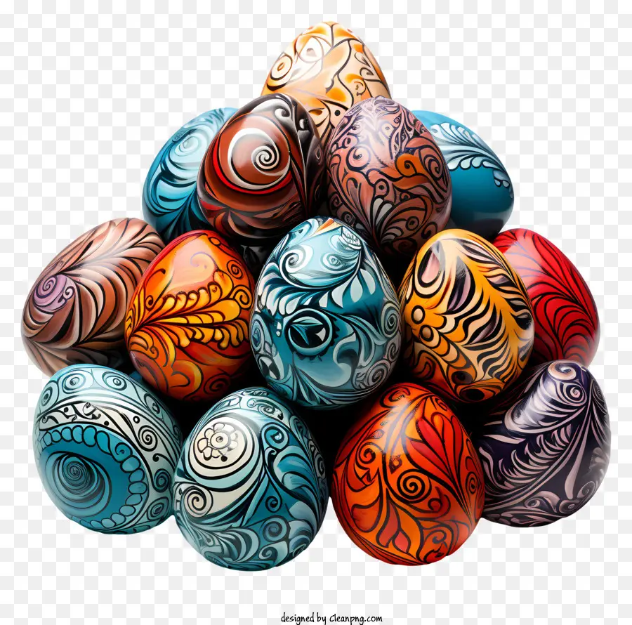 Oeufs De Pâques，Oeufs Colorés PNG