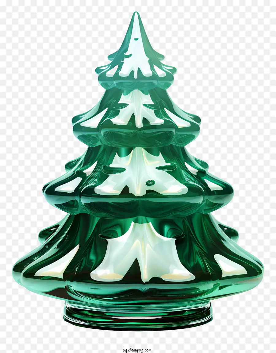 Arbre De Noël En Verre，Le Vert De L'arbre De Noël PNG
