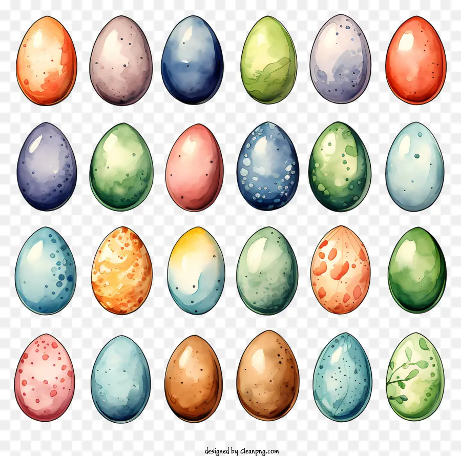 Oeufs Colorés，Oeufs De Pâques PNG