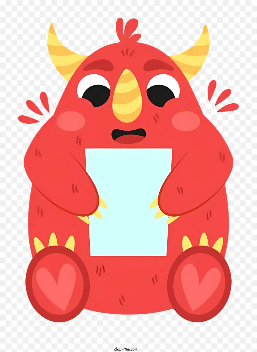 Monstre Mignon，Monstre Rouge PNG