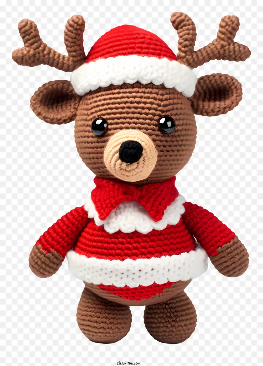 Animal En Peluche，Renne Au Crochet PNG