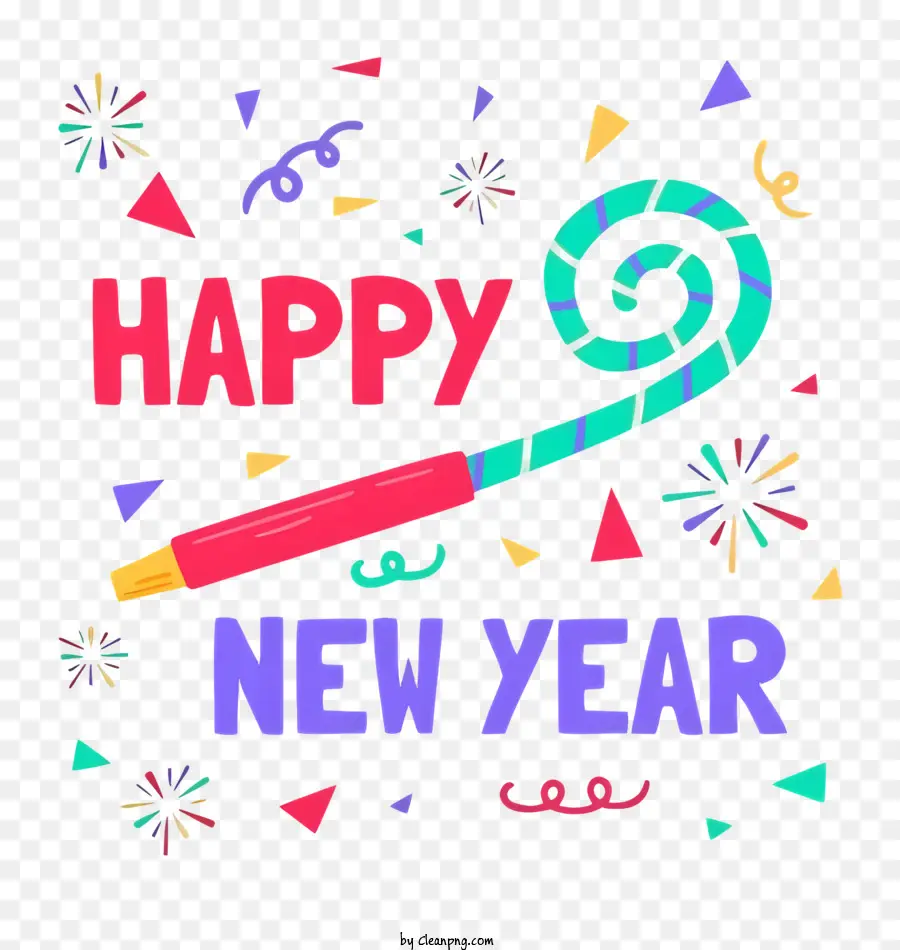 Bonne Année，Confettis PNG