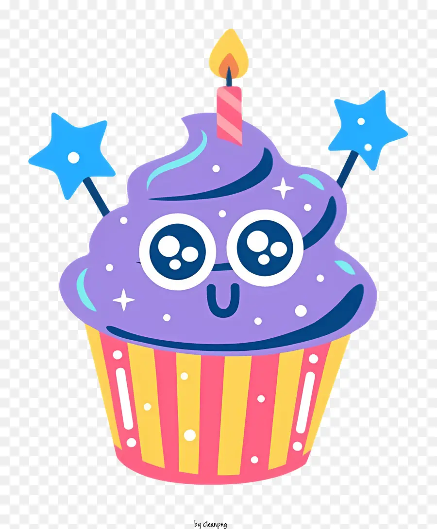 Cupcake，Bougie PNG