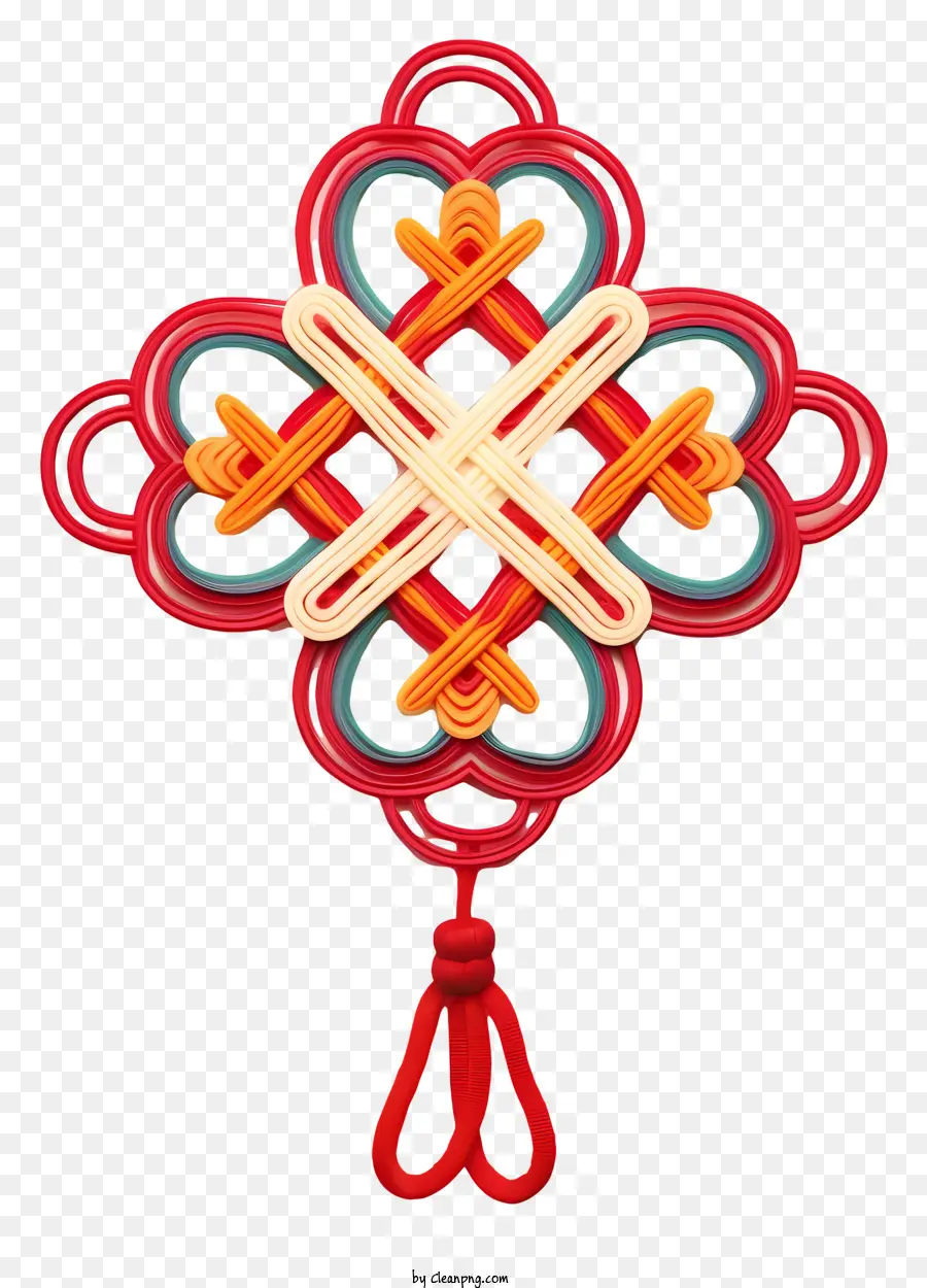 Croix Colorée，Divers Nœuds De Forme PNG