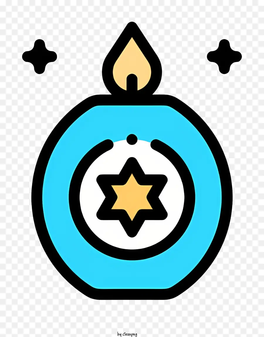 Bougie Bleue，Star Bougie PNG