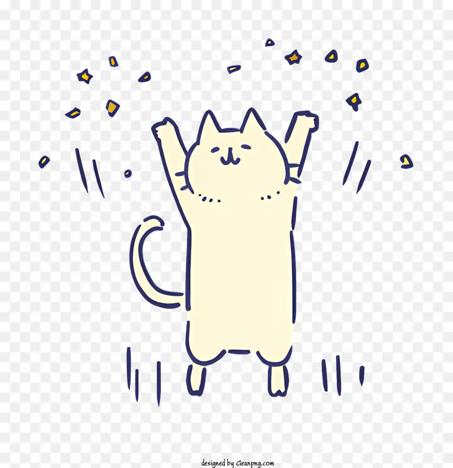 Chat De Dessin Animé，Chat Blanc PNG