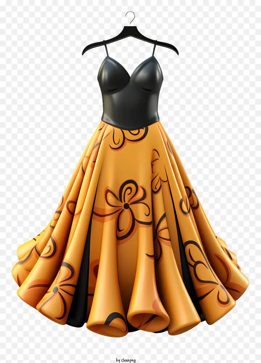 Robe De Femme，Robe Jaune PNG