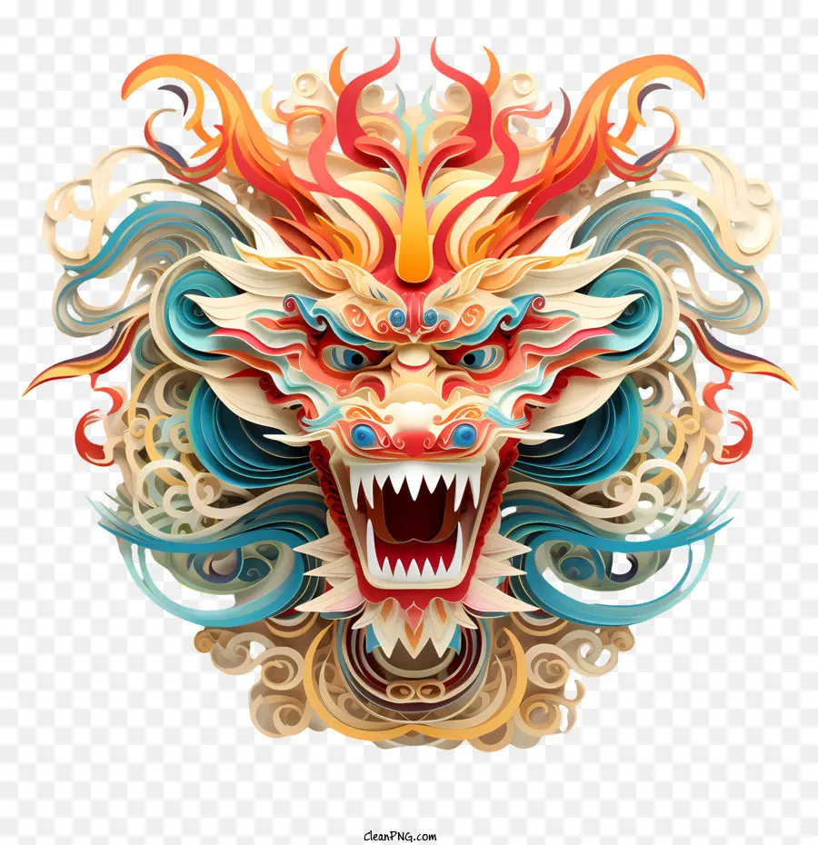 Dragon De Dessin Animé Chinois，Dragon Chinois PNG