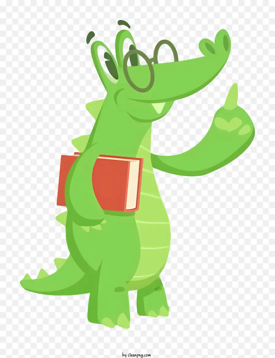 Dessin Animé Alligator，Vert Alligator PNG