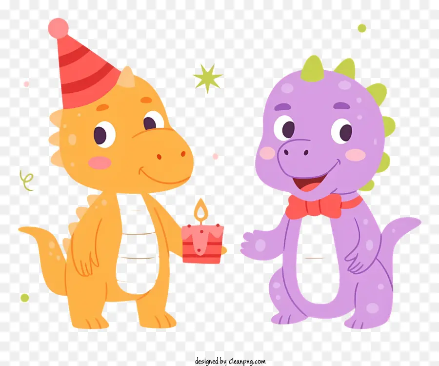 Dessin Animé Dinosaures，Fête D'anniversaire PNG