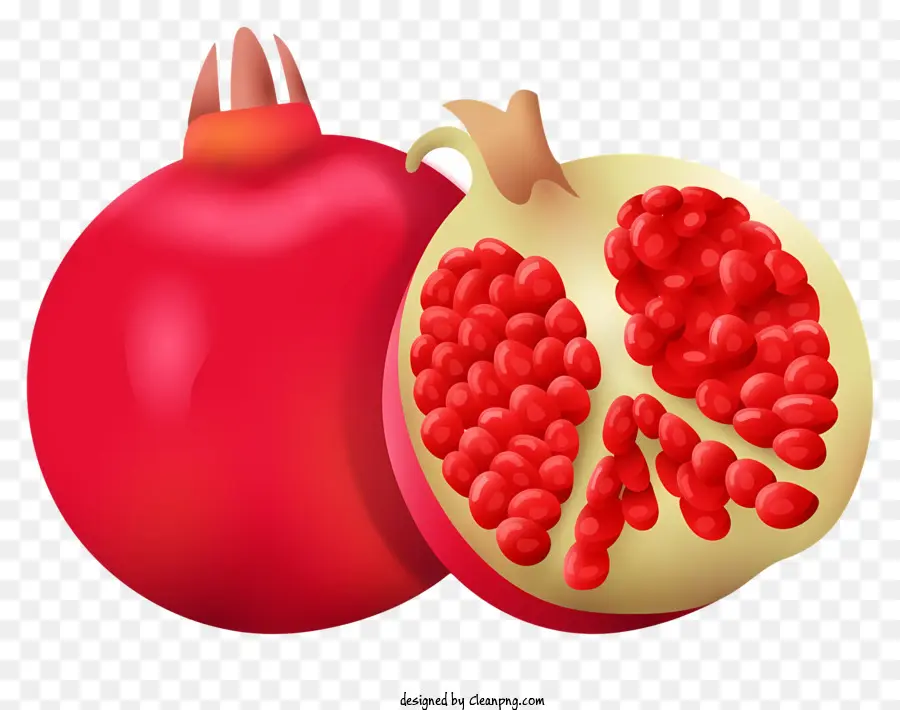 Rouge Grenade，Arrière Plan Noir PNG