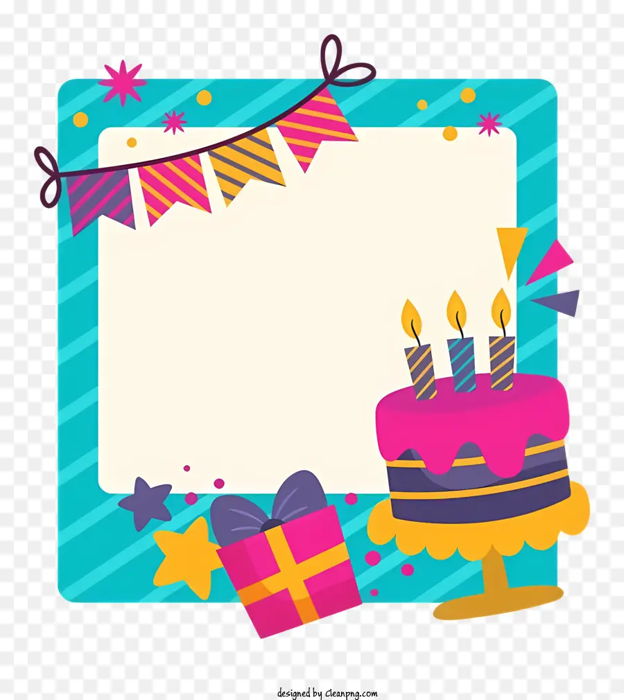 Décorations De Fête D'anniversaire，Rose Un Gâteau D'anniversaire PNG