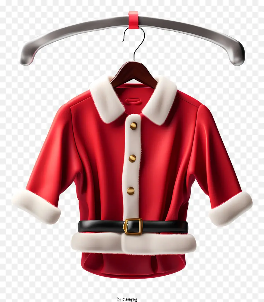 Costume De Père Noël，Veste Rouge Du Père Noël PNG