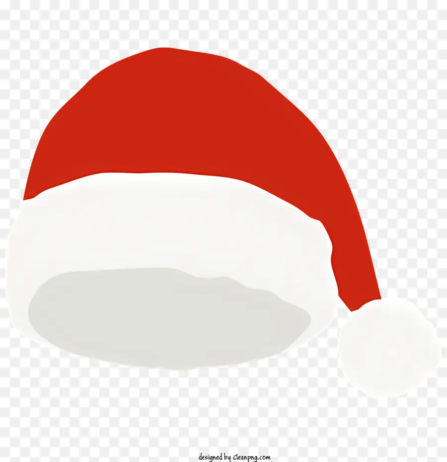Chapeau De Santa，Le Rouge Et Le Chapeau Blanc PNG
