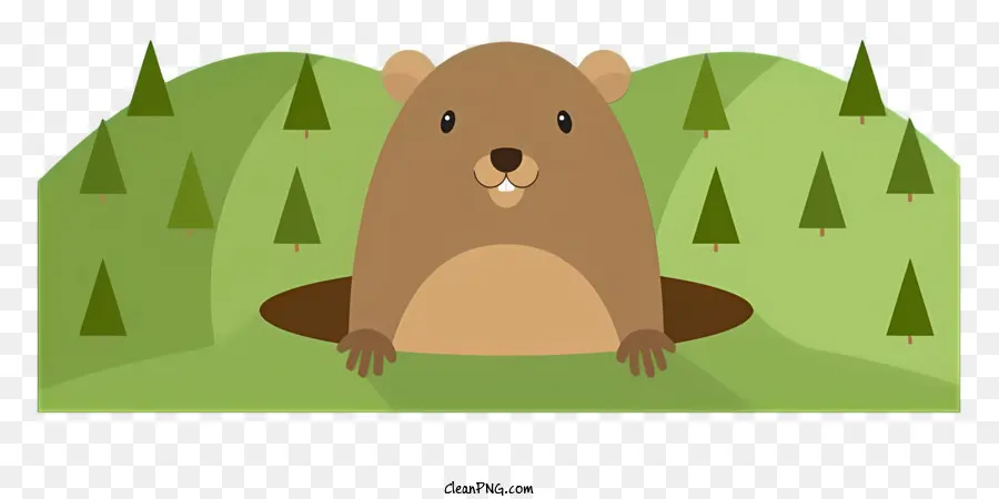 Marmotte，Brun PNG