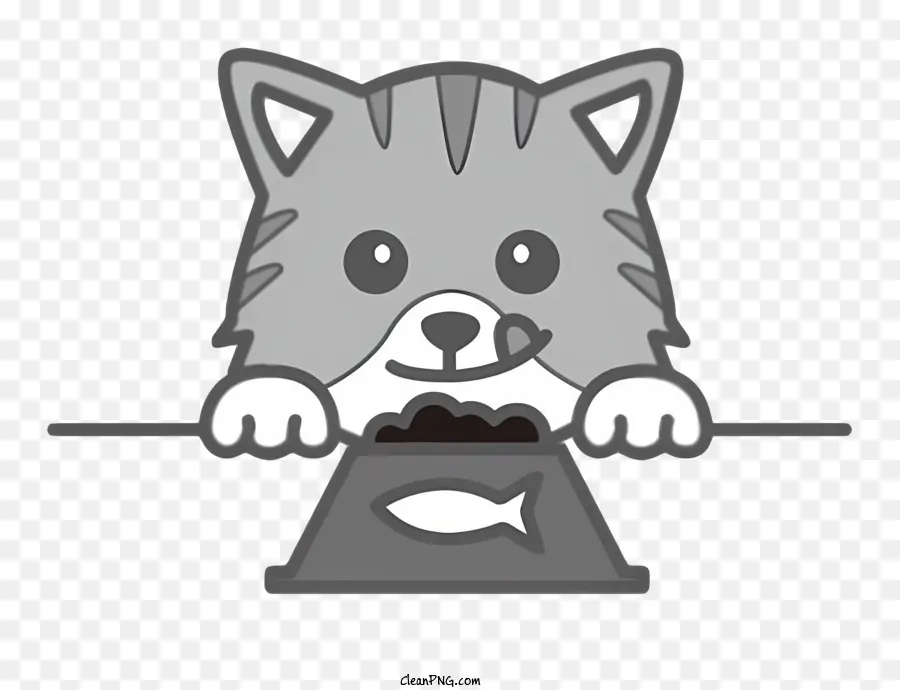 Chat De Dessin Animé，Chat Gris PNG